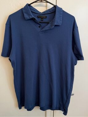 Banana Republic Men's Navy Blue Polo XL 100% Cotton Short Sleeve